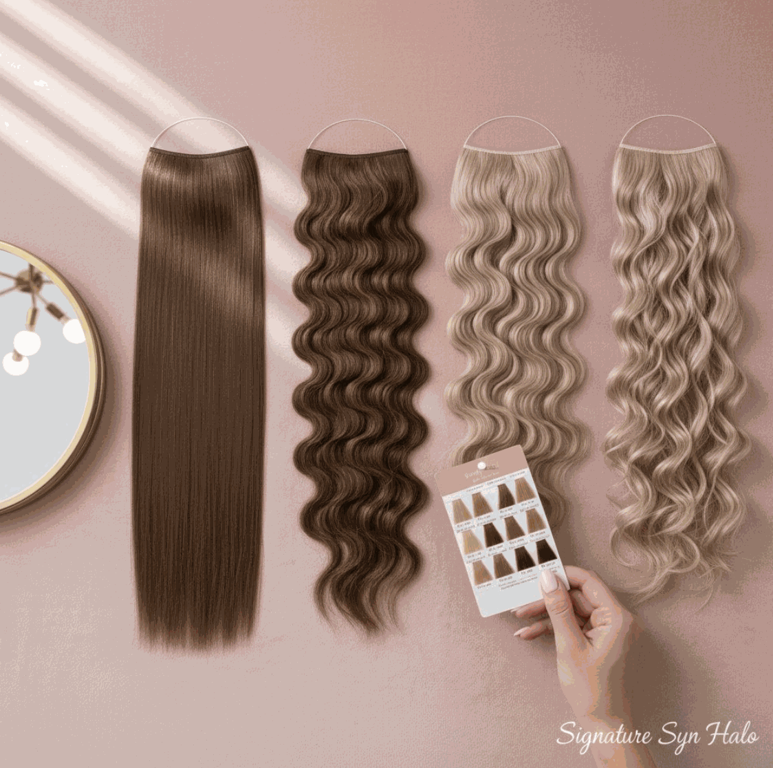 Triple Syn Halo Pack straight hair extensions for sleek UK hairstyles