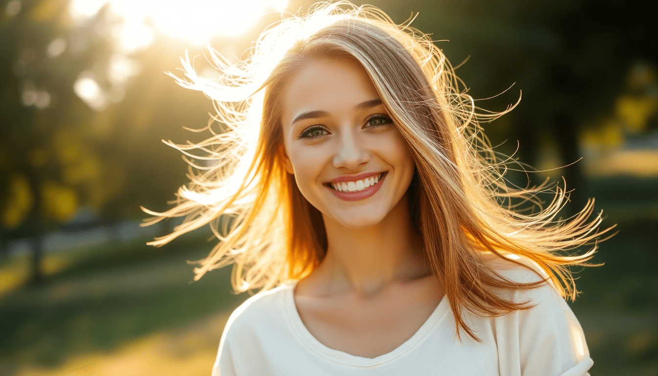 Woman practicing self-care with holistic wellness and natural beauty focus