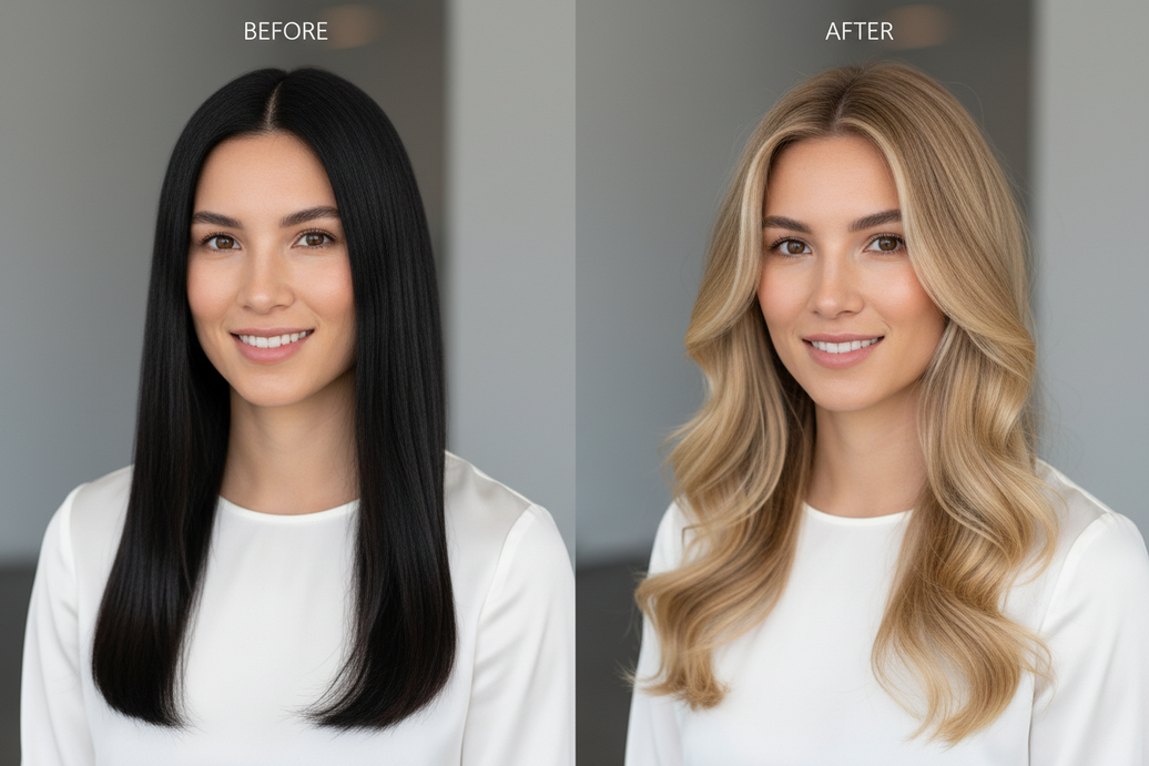 How to Go from Black Hair to Bleach Blonde Without Damage