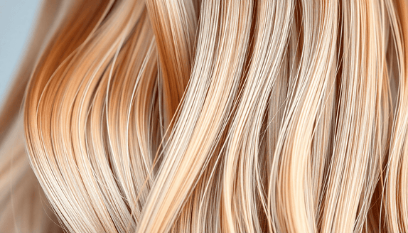 Woman with shiny, healthy hair following a hair care routine guide