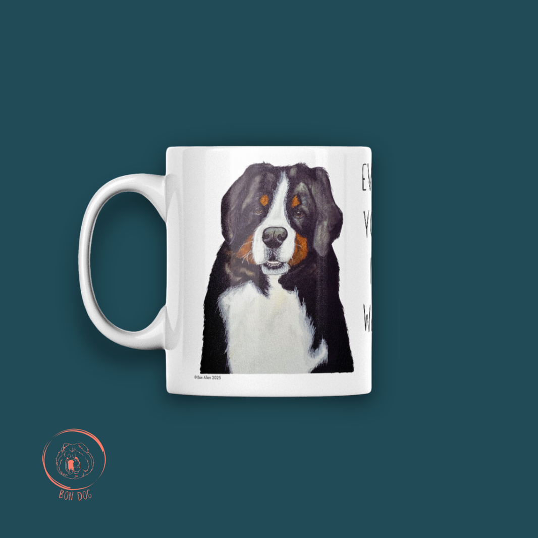 Sip in Style with the Bernese Mountain Dog Mug – Your Giant Furry Therapist Awaits!