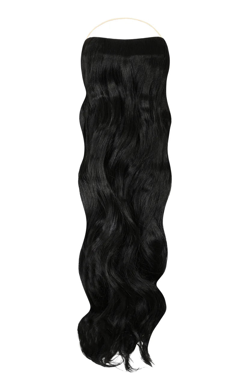 22 inch Signature Syn Halo Hair Extensions Curly Single Pack - Signature Syn Halo