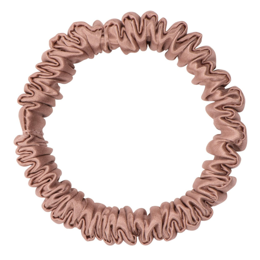 Bronze Silk Scrunchie - Skinny