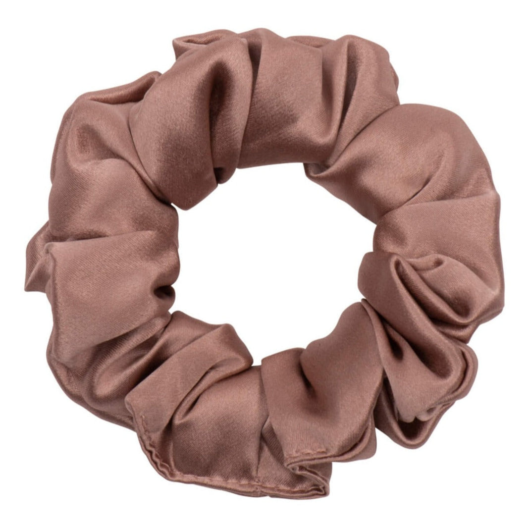 Bronze Silk Scrunchie - Regular