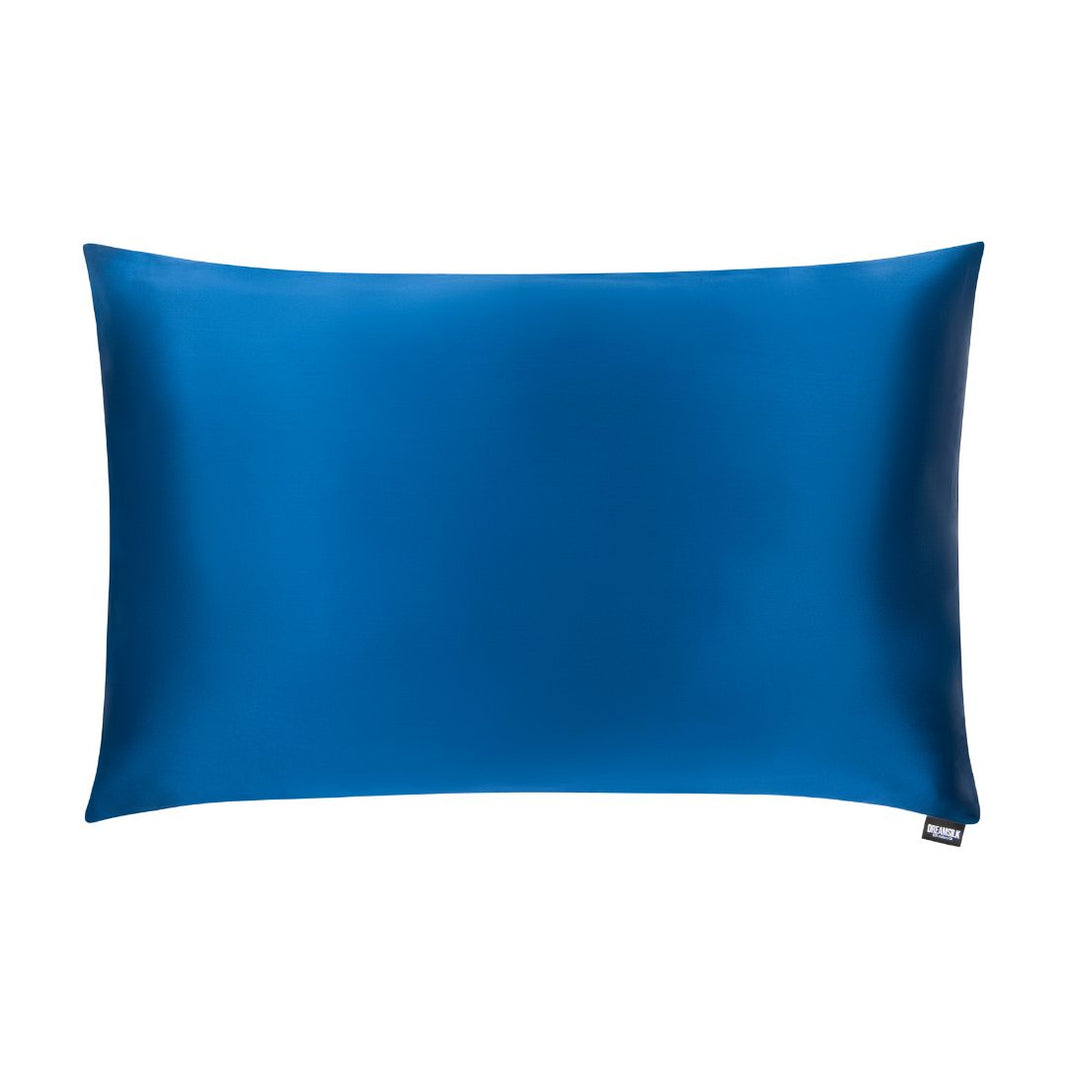 Navy Blue Silk Pillowcase - Standard