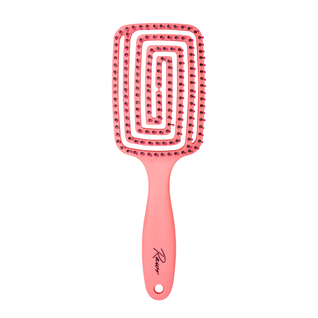 Rawr Maze Hair Brush - Pink