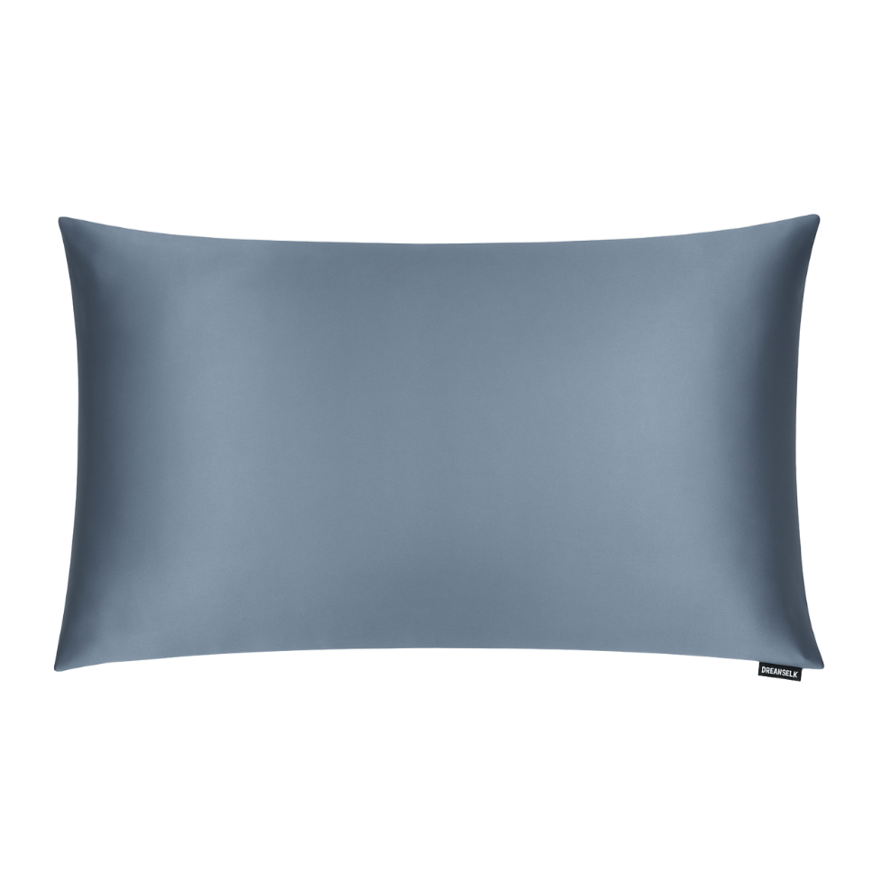Mystique Blue Silk Pillowcase - Standard