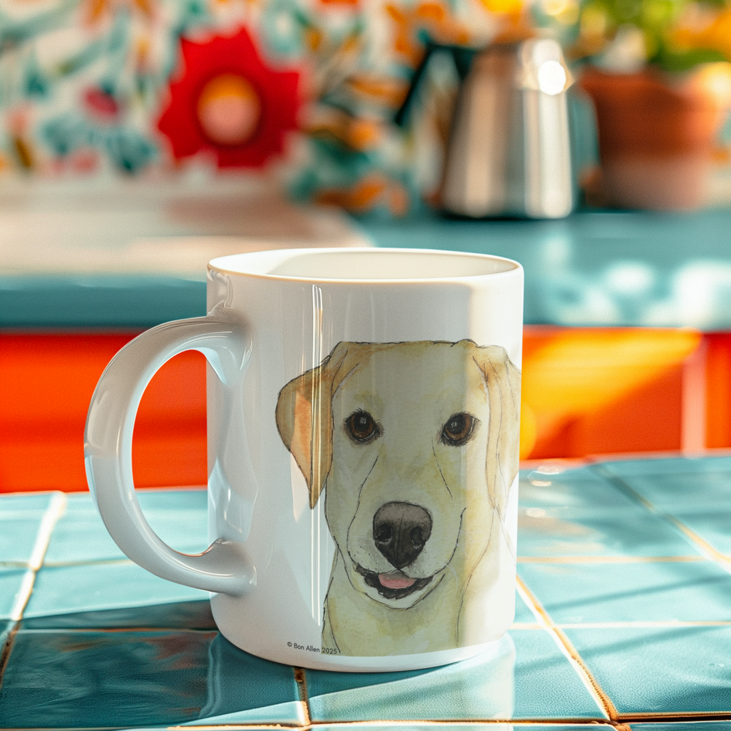 Labrador Mug – Powered by Caffeine & Crumbs