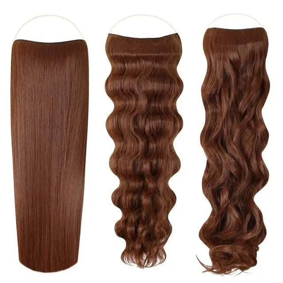 Close-up of Kanekalon hair extensions showcasing synthetic fiber texture and safety features