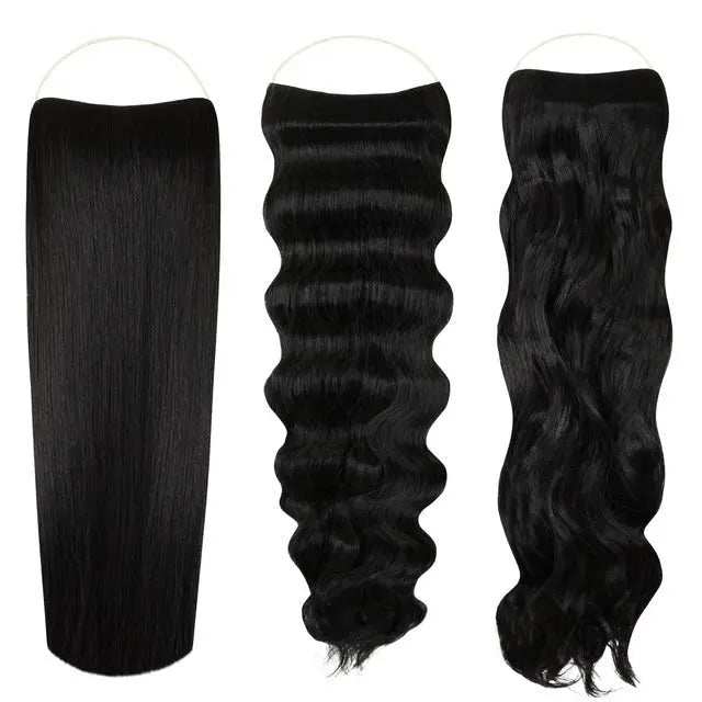 Signature Syn Halo Christmas hair extensions triple pack for versatile holiday hairstyles