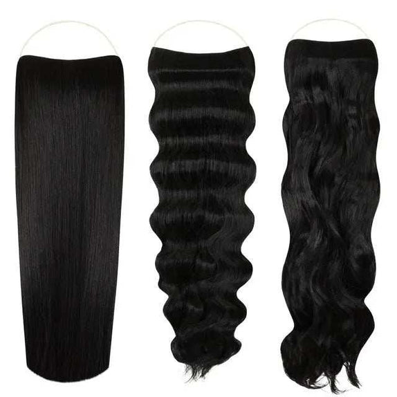 Signature Syn Halo Christmas hair extensions triple pack for versatile holiday hairstyles