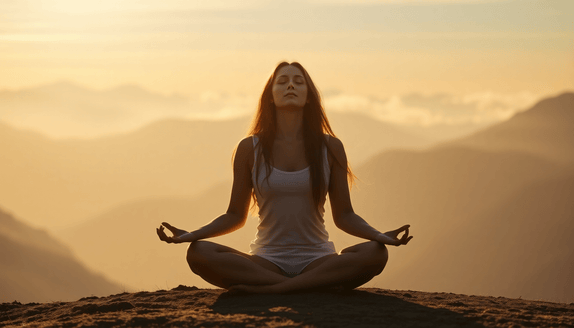Person meditating peacefully outdoors representing the power of meditation transforming mind, body, and soul