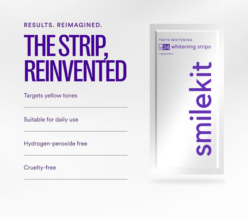 V34 Purple Whitening Strips