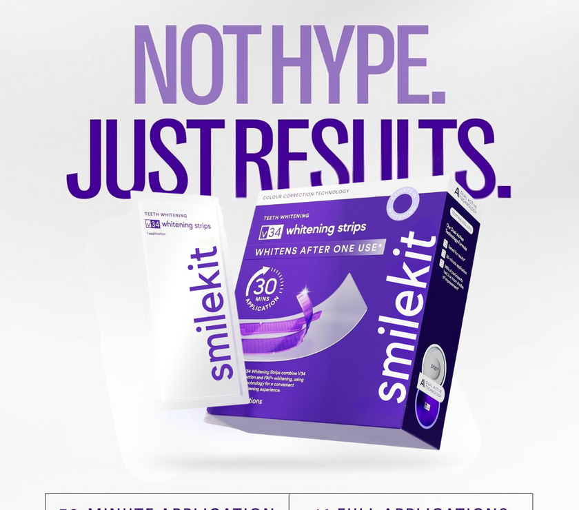V34 Purple Whitening Strips