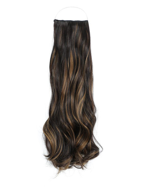 18 inch Signature Syn Halo Hair Extensions Curly Single Pack - Signature Syn Halo