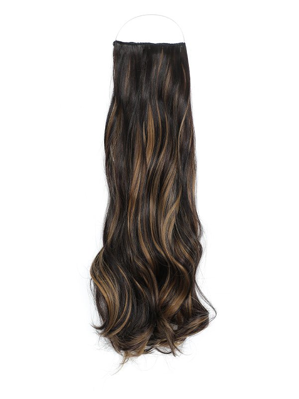 18 inch Signature Syn Halo Hair Extensions Curly Single Pack - Signature Syn Halo
