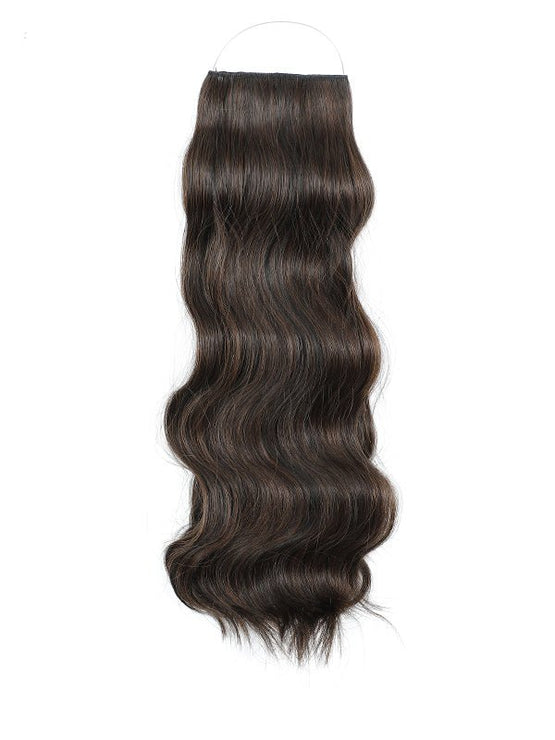 18 inch Signature Syn Halo Hair Extensions Wavy Single Pack - Signature Syn Halo