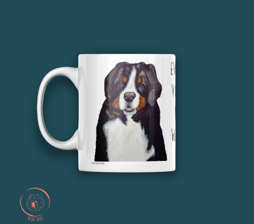 Sip in Style with the Bernese Mountain Dog Mug – Your Giant Furry Therapist Awaits!
