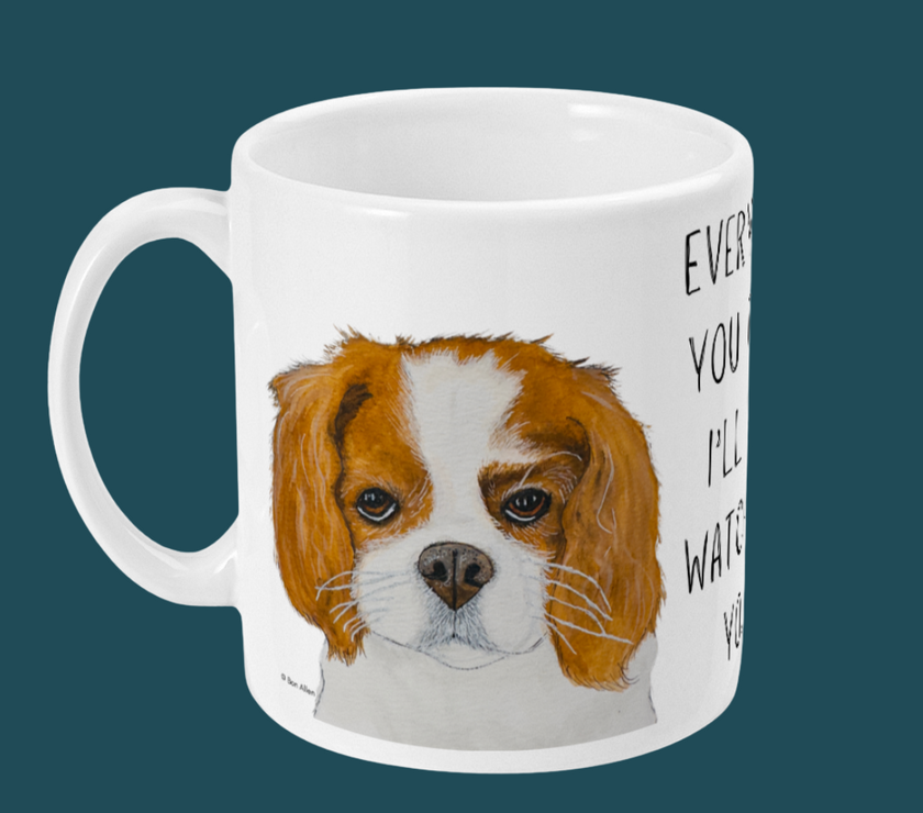 Royal Shadow Mug: Cavalier King Charles Spaniel with Attitude