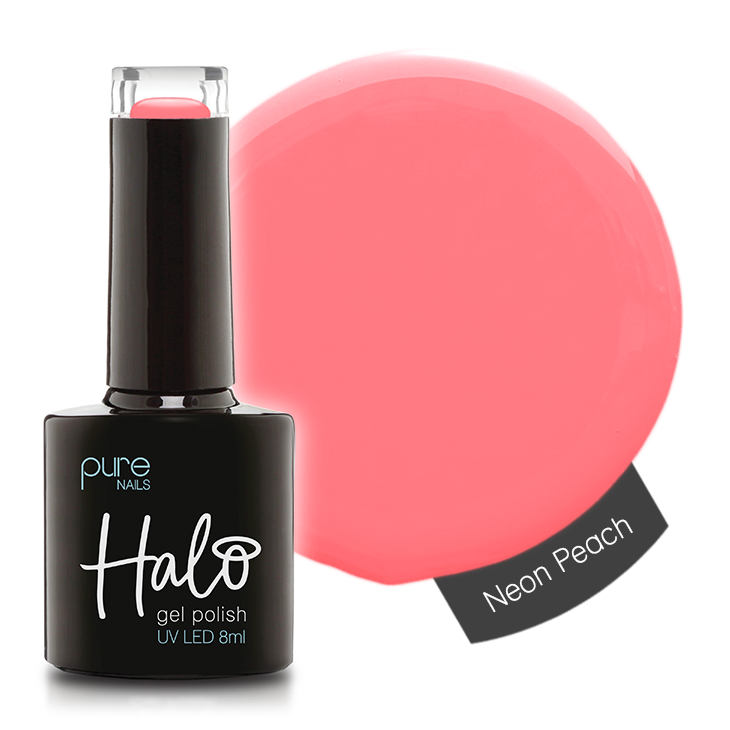 Gel Nail Polish Neon Peach 8ml