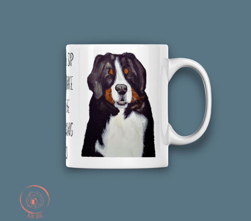 Sip in Style with the Bernese Mountain Dog Mug – Your Giant Furry Therapist Awaits!