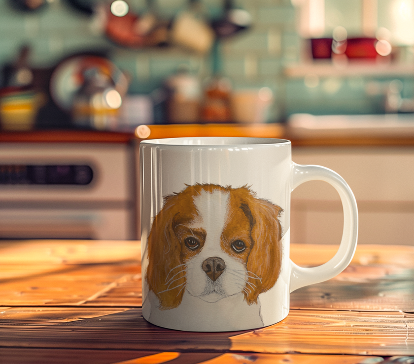 Royal Shadow Mug: Cavalier King Charles Spaniel with Attitude