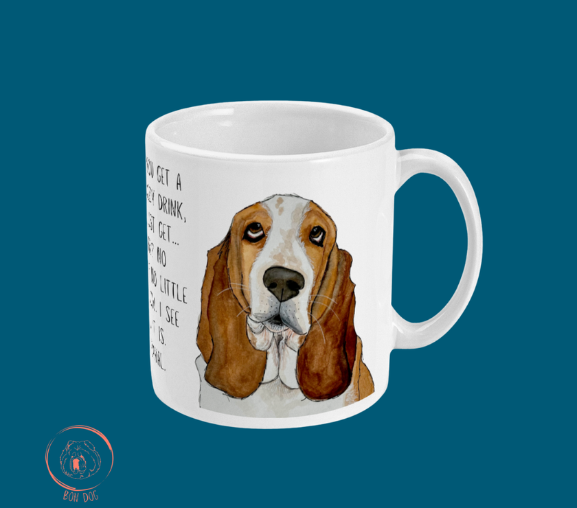 Basset Hound Betrayal Mug – Where’s My Biscuit?