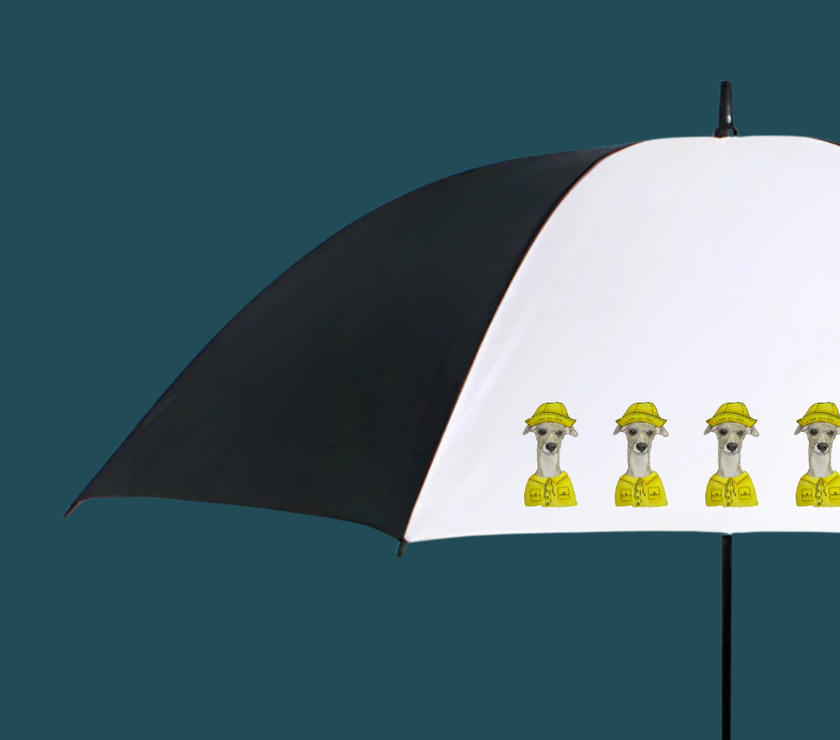 Whippet Real Good – The Ultimate Golf Umbrella for Dog Lovers!
