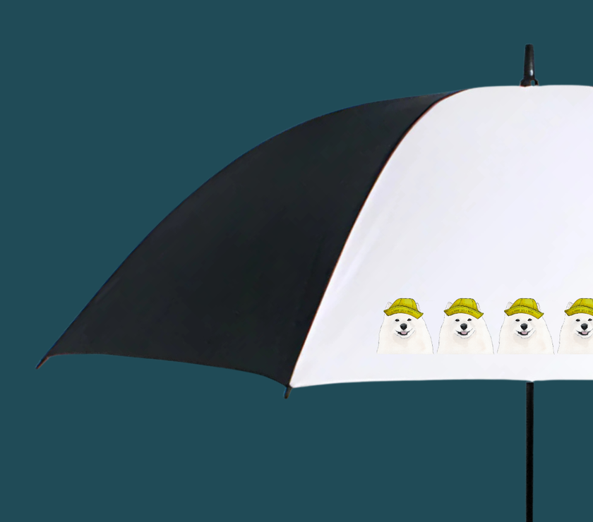 Rain or Shine, I'm Fine – Samoyed Umbrella Vibes
