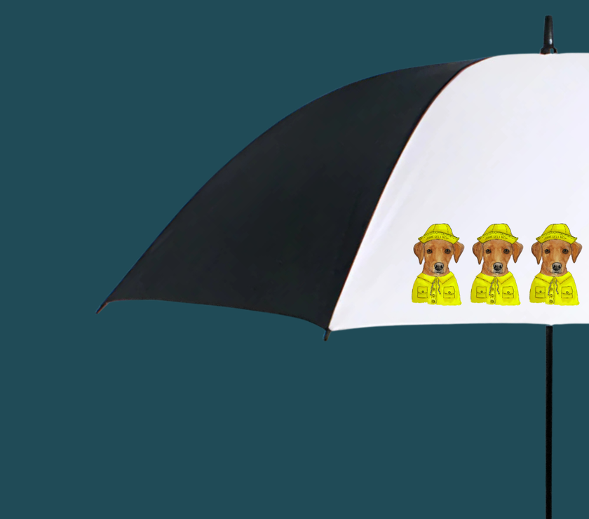 Reign or Shine – The Om Nom Nomnivore Golf Umbrella