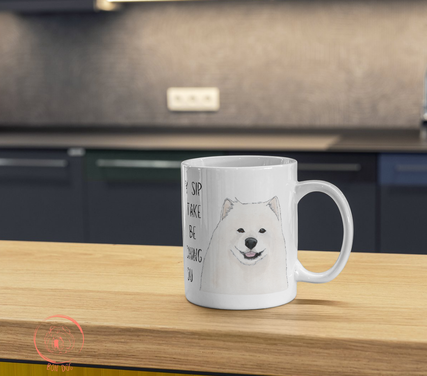 Samoyed Stalker: The Mug That Watches Your Every Sip