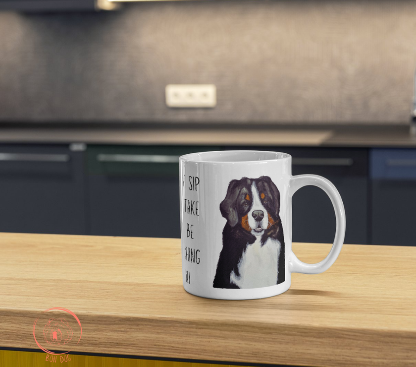 Sip in Style with the Bernese Mountain Dog Mug – Your Giant Furry Therapist Awaits!