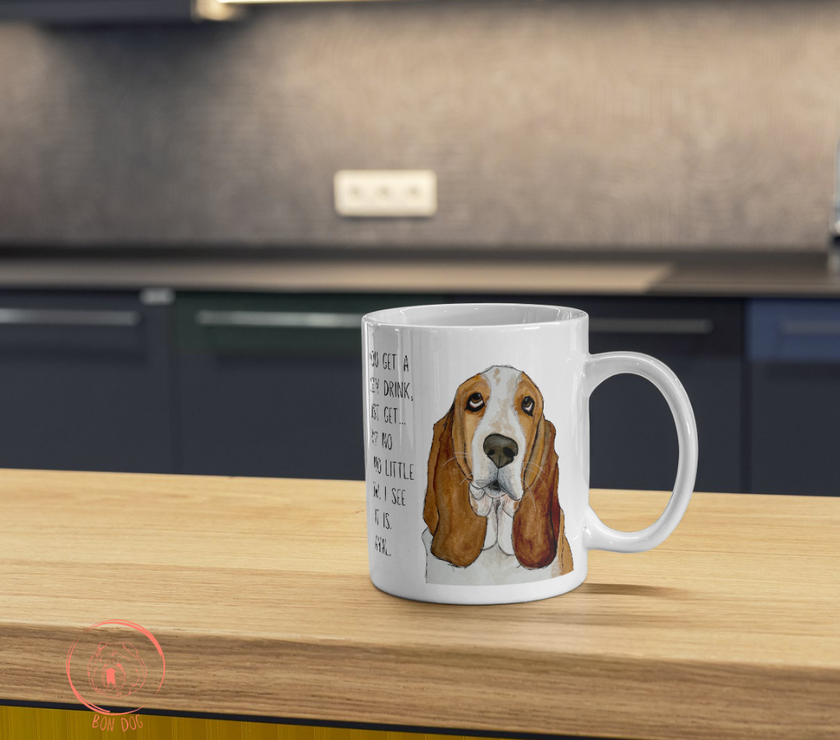 Basset Hound Betrayal Mug – Where’s My Biscuit?