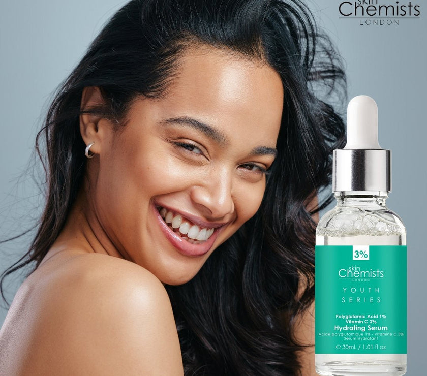 Hydrating Serum Polyglutamic Acid 1%, Vitamin C 3% 30ml