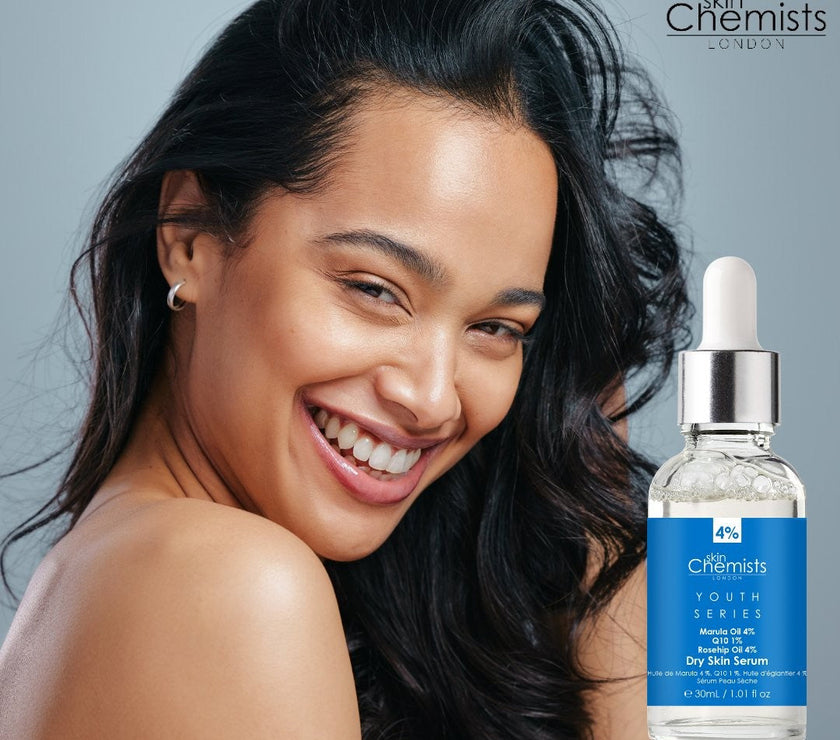 Dry Skin Serum Marulua Oil 4%, Q10 1%, Rosehip Oil 4% 30ml