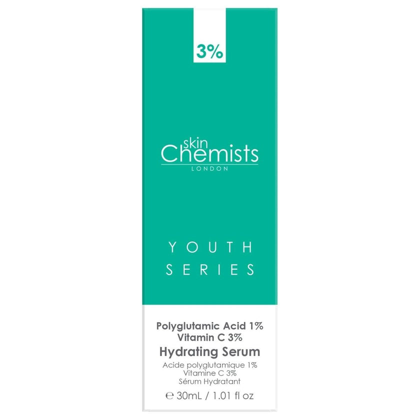 Hydrating Serum Polyglutamic Acid 1%, Vitamin C 3% 30ml