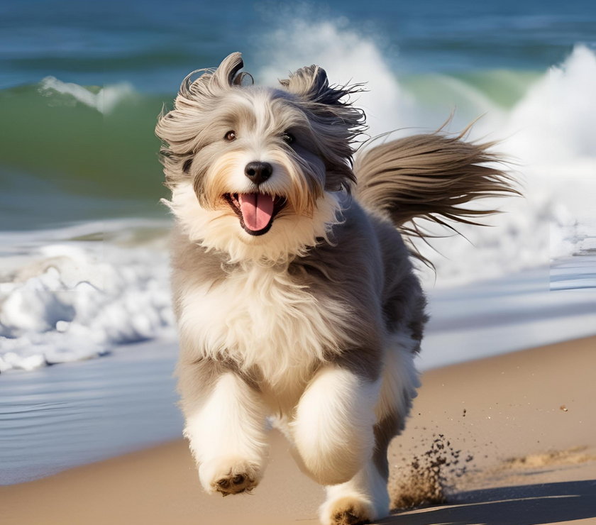 Bearded Collie Flip Flops: Walk on the Wild Side with Comfort and Chaos!