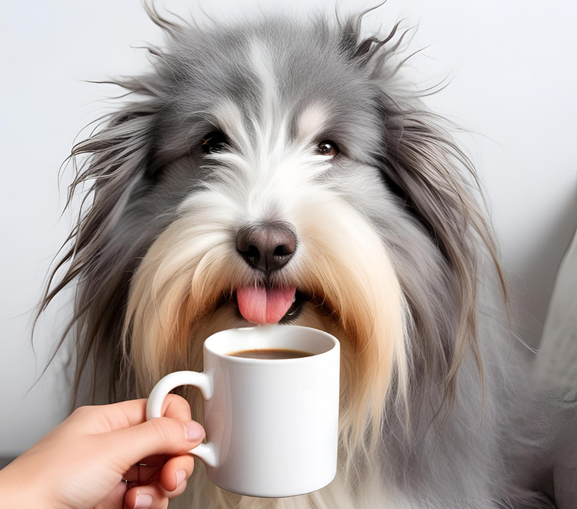 Sip Surveillance – Bearded Collie Mug of Judgment