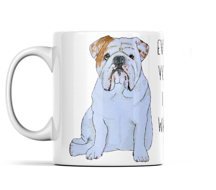 Bulldog Surveillance Mug: 'Every Sip You Take, I’ll Be Watching You!'