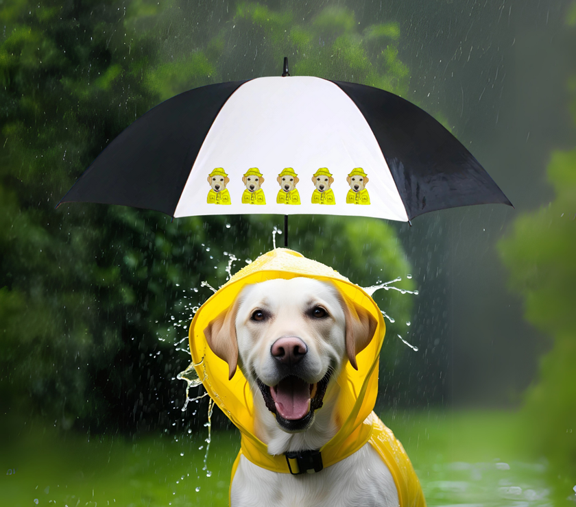 Reign or Shine – The Om Nom Nomnivore Golf Umbrella