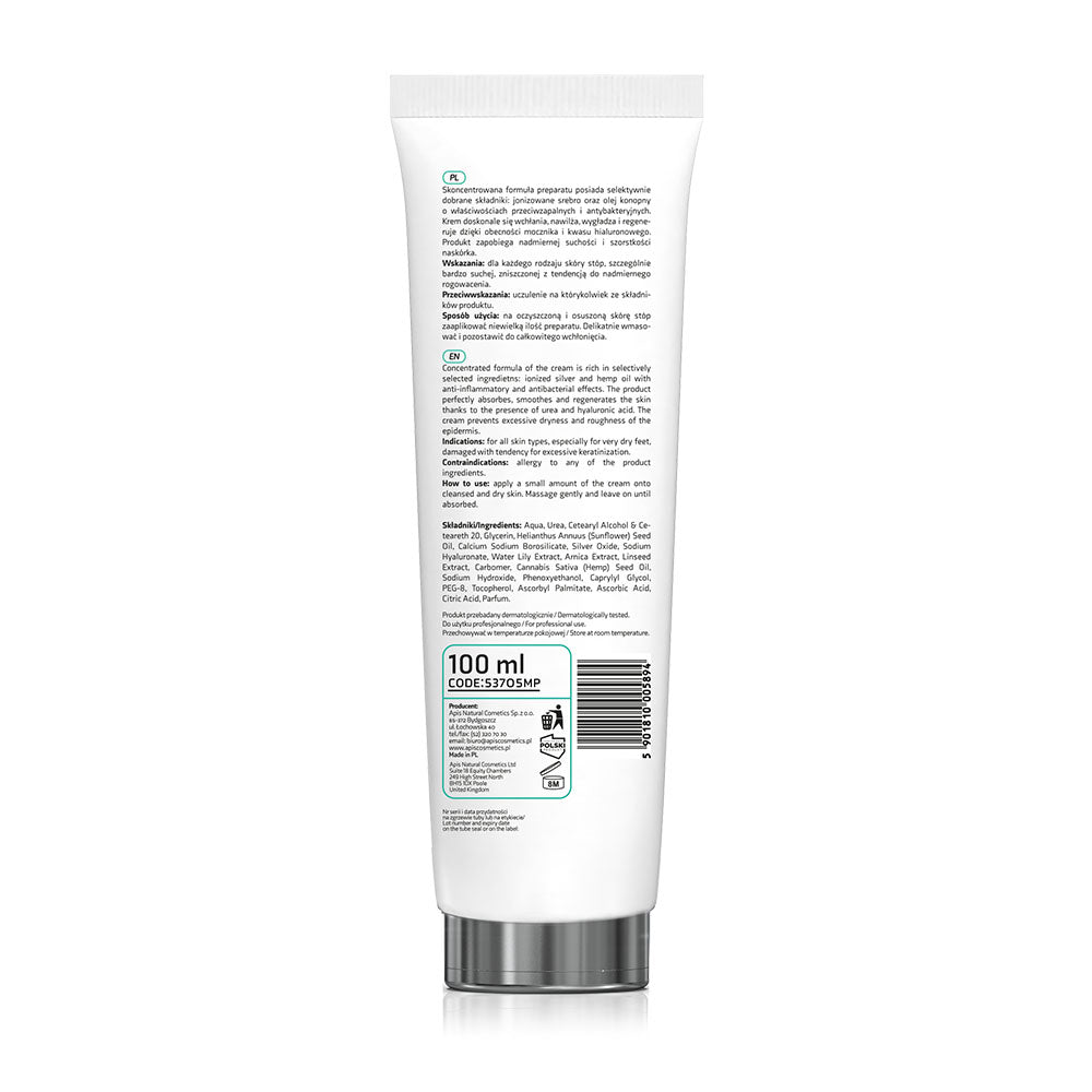 Apis API-PODO regenerating & moisturising foot cream with 20% urea and ionised silver - intense hydration and regeneration | 100ml Apis Natural Cosmetics UK