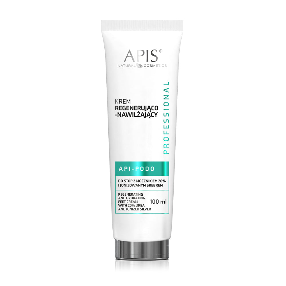 Apis API-PODO regenerating & moisturising foot cream with 20% urea and ionised silver - intense hydration and regeneration | 100ml Apis Natural Cosmetics UK