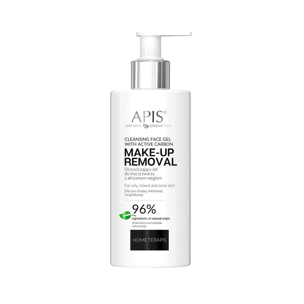 Apis Cleansing Face Wash Gel with Activated Charcoal | 300ml Apis Natural Cosmetics UK