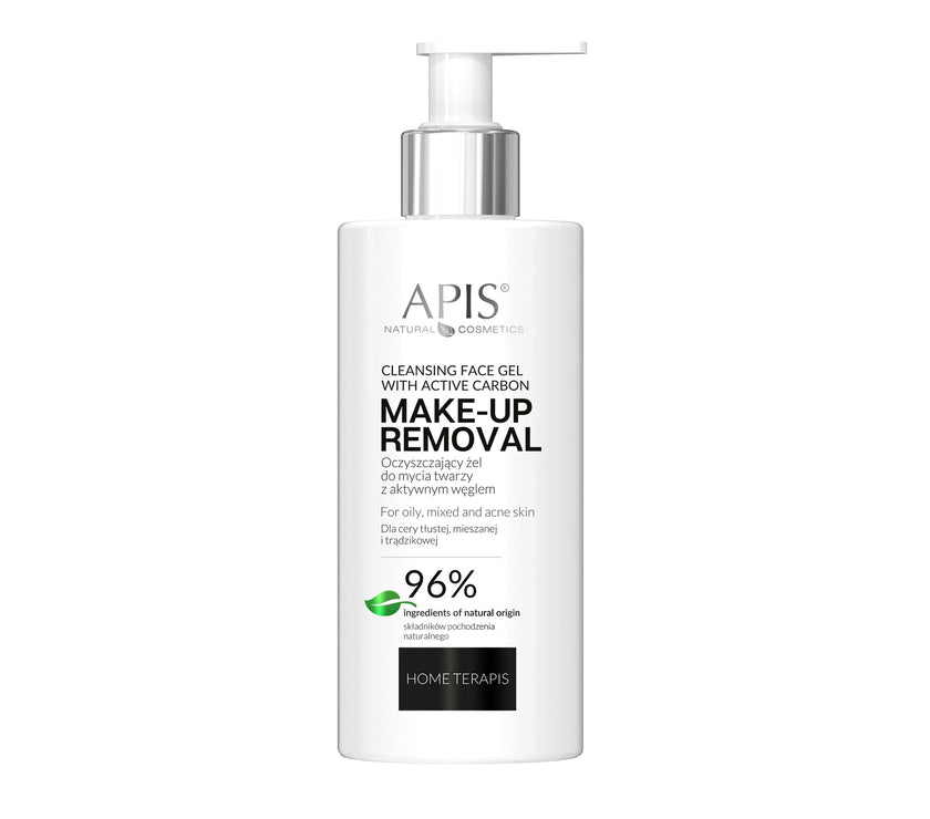 Apis Cleansing Face Wash Gel with Activated Charcoal | 300ml Apis Natural Cosmetics UK
