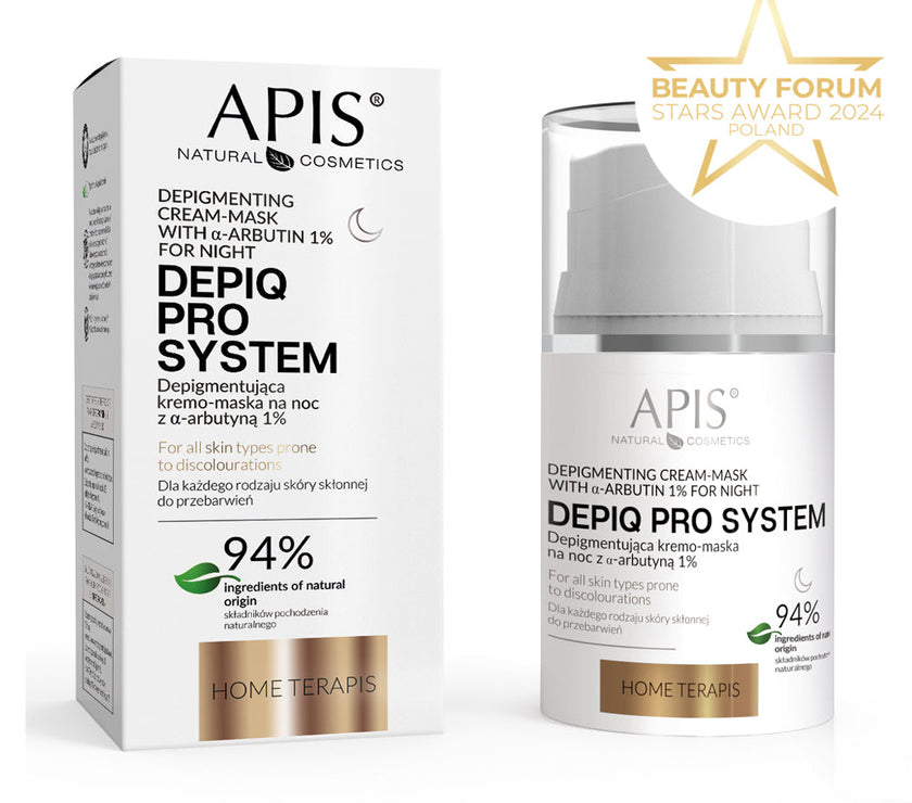 Apis Depiq Pro System Depigmenting night cream-mask with α-arbutin 1% | 50 ml Apis Natural Cosmetics UK