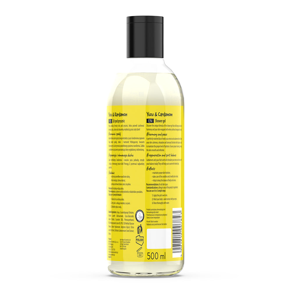 Apis Harmony Shot Yuzu & Cardamom Shower Gel | 500ml Apis Natural Cosmetics UK