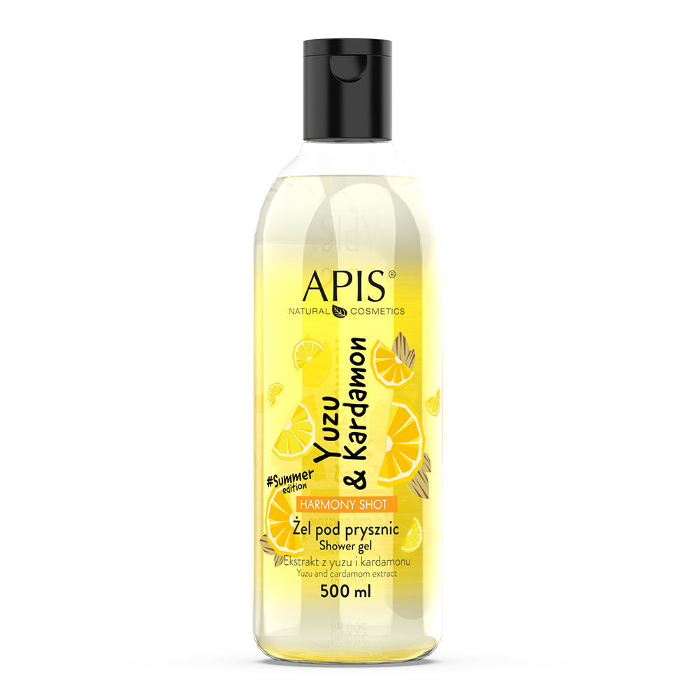 Apis Harmony Shot Yuzu & Cardamom Shower Gel | 500ml Apis Natural Cosmetics UK