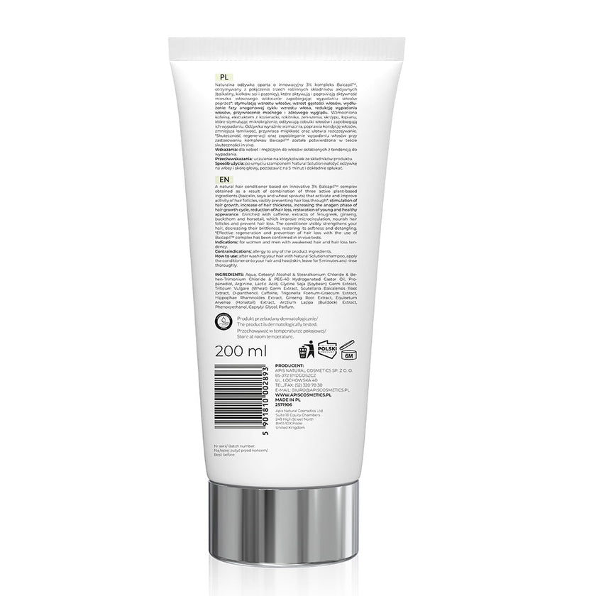 Apis Natural Solution Anti‑Hair Loss Strengthening Conditioner | 200 ml