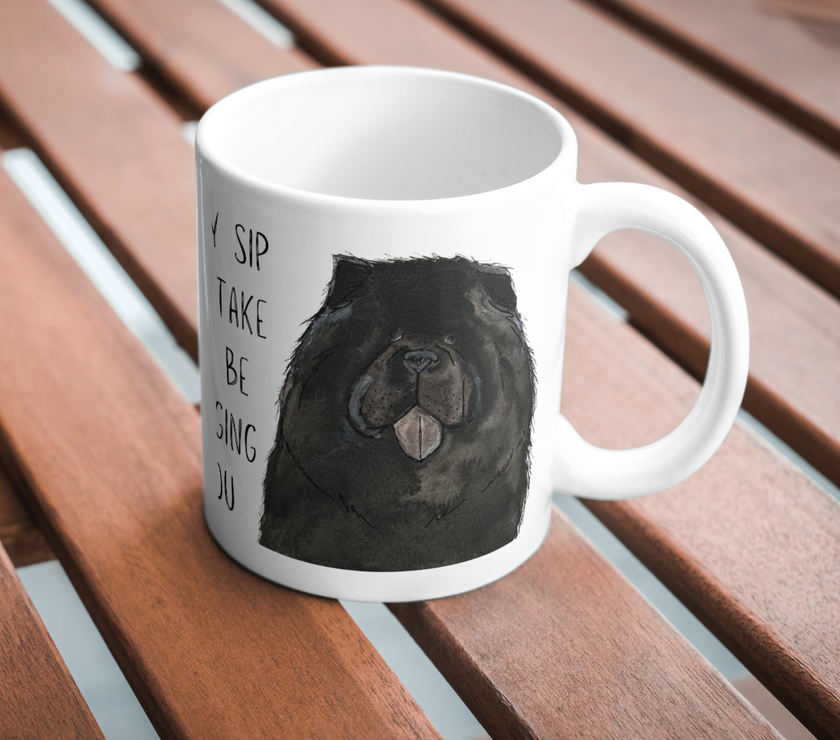 Black Chow Chow Mug – The Perfect Gift for Dog Lovers