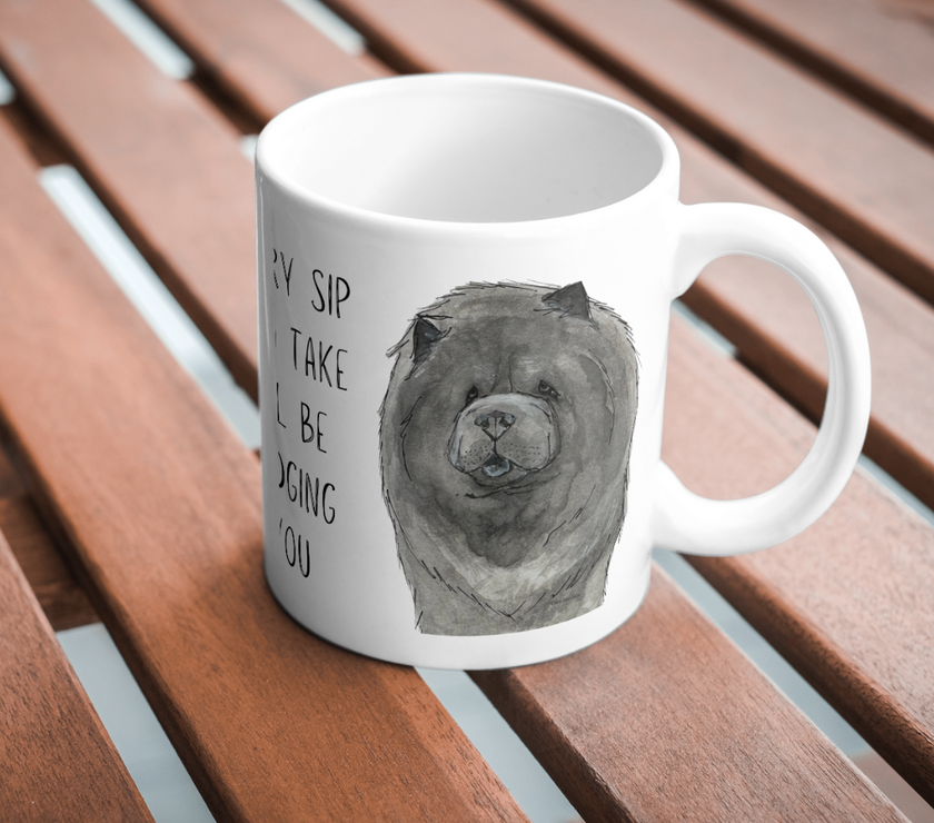 Blue Chow Chow Mug – Perfect for Dog Lovers and Coffee Enthusiasts!